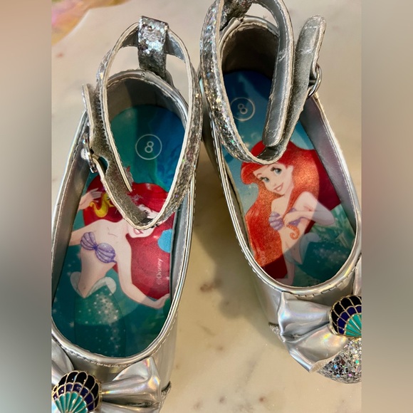 Disney Ariel Silver Glitter Dress Shoes - Picture 4 of 5